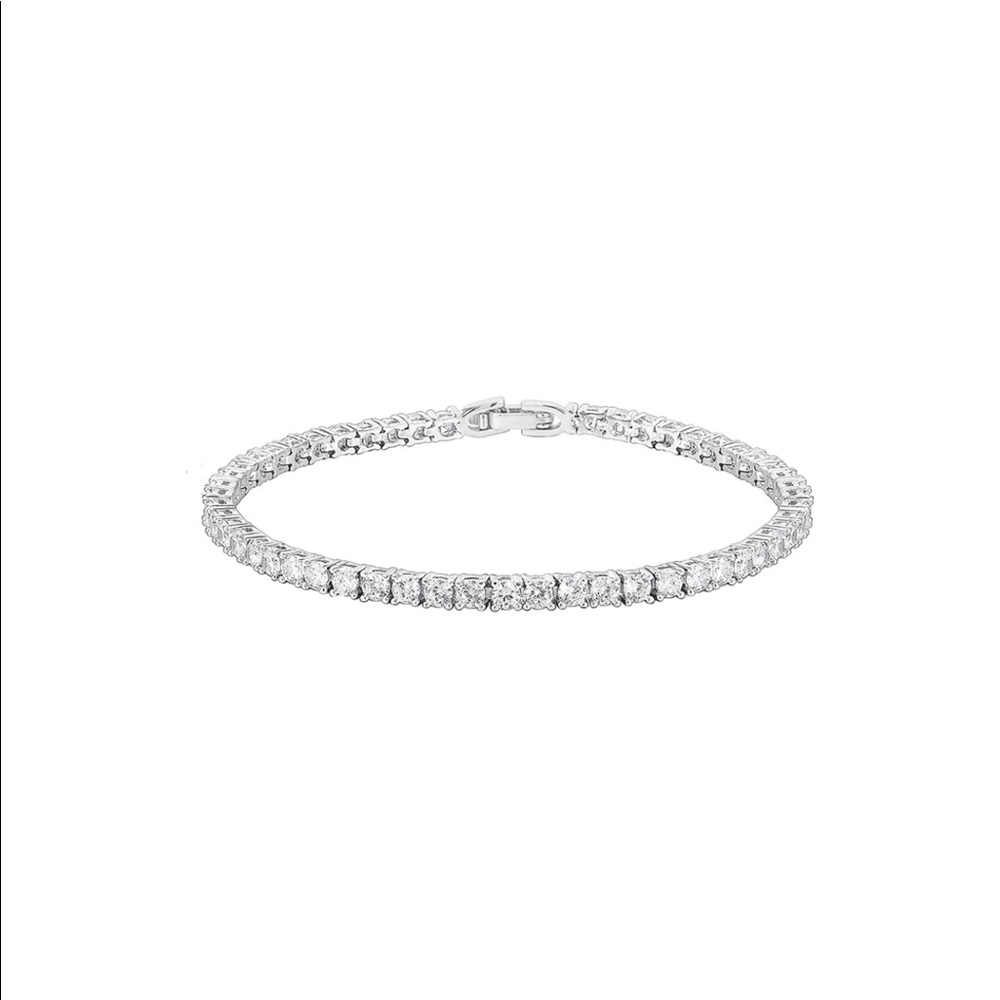 14k White Gold Tennis Bracelet